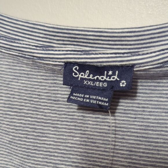 NWT Lot Of Splendid Green and Striped Short Sleeve Tees - Picture 3 of 11